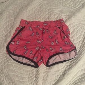 Hi im selling fluffy unicorn kids shorts worn once